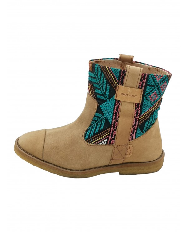 Bottines de cuir fantaisie Bottines de cuir fantaisie