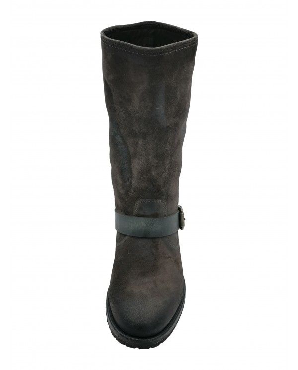 Bottes en Cuir de daim Huilé Bottes en Cuir de daim Huilé