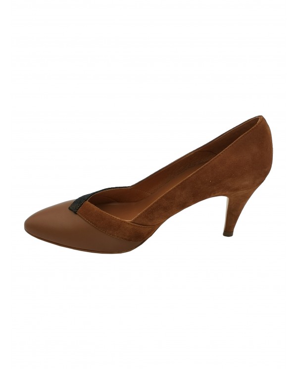 Escarpin femme bi matière Escarpin femme bi matière