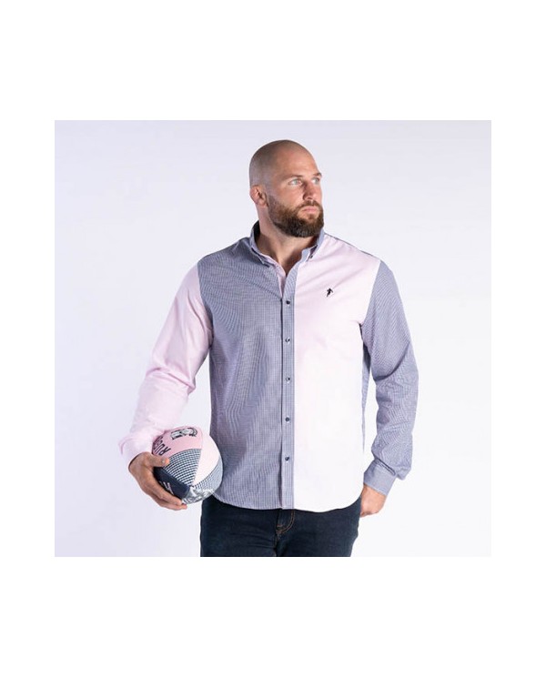 Chemise vichy Ruckfield Members Rugby Club House bleu marine et rose Chemise vichy Ruckfield Members Rugby Club House bleu marine et rose