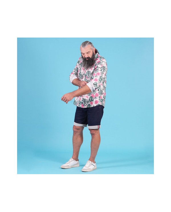 Chemise à manches longues Ruckfield Tropical Rugby blanc cassé Chemise à manches longues Ruckfield Tropical Rugby blanc cassé