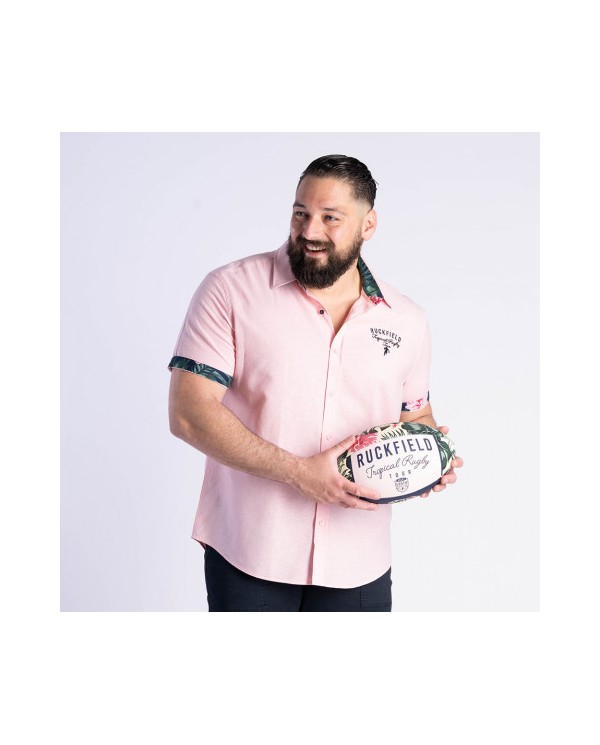Chemisette rose Ruckfield tropical rugby Chemisette rose Ruckfield tropical rugby