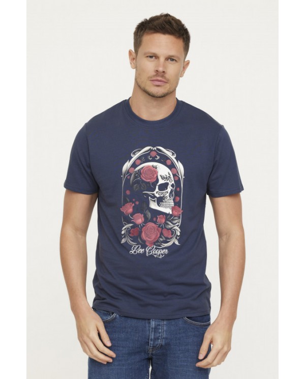 T-shirt AMUERTO Navy T-shirt AMUERTO Navy